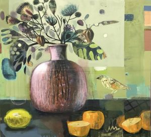 Still Life with Lemon and Bird